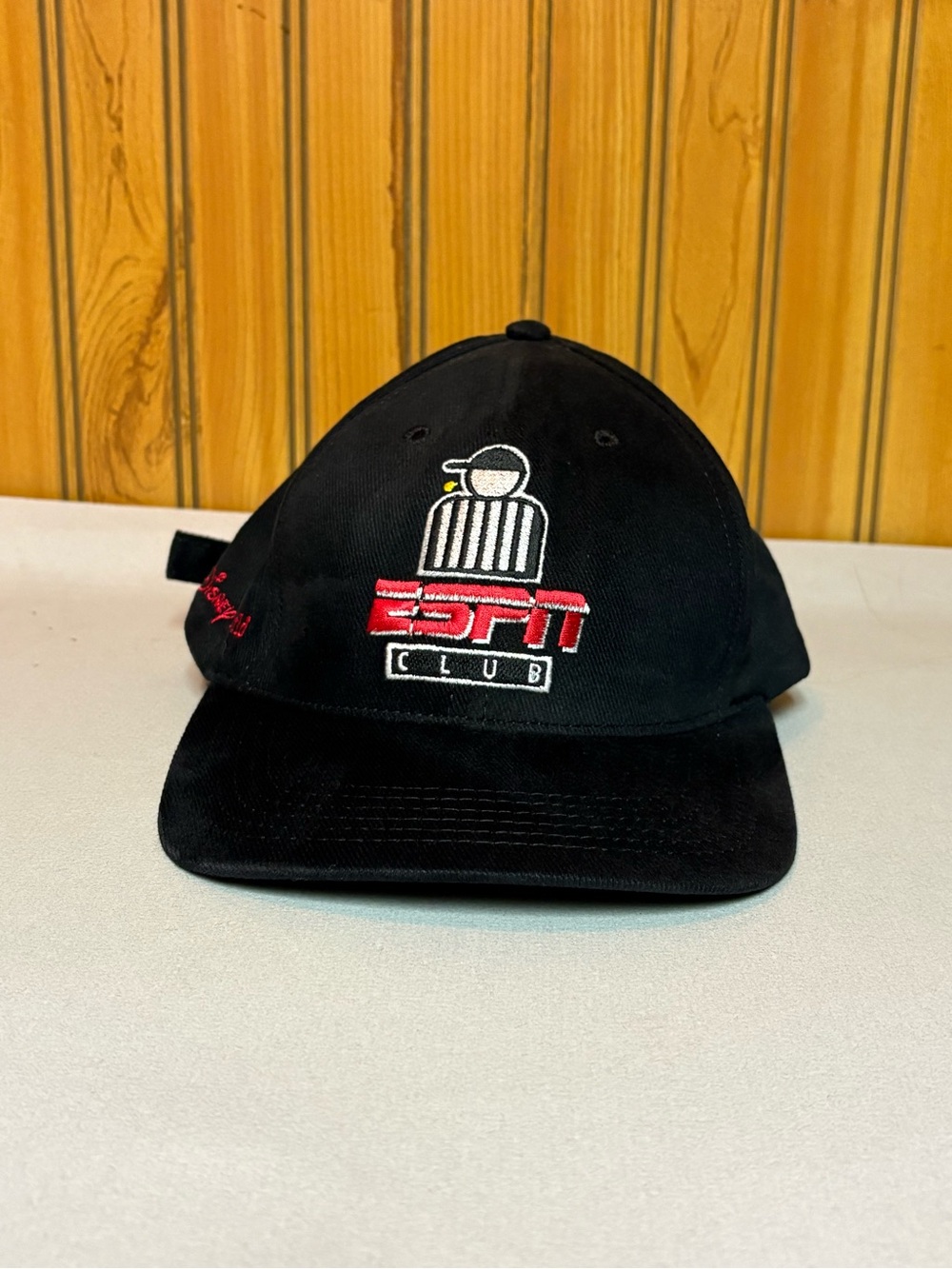 Disney Black Red embroidered ESPN Club Baseball Cap